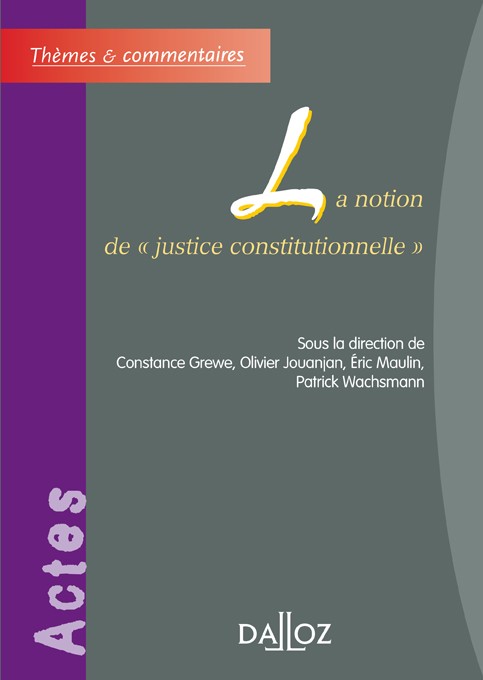 la justice constitutionnelle dissertation